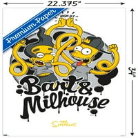 Simpsons - BART & Milhouse Wall Poster, 22.375 34