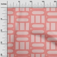 Jednobojna pamučna tkanina od Batista srednje ružičaste geometrijske tkanine za šivanje tiskana zanatska tkanina širine dvorišta