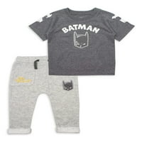 Batman Baby Boy majica s kratkim rukavima i set odjeće