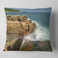 Jedinstvena Acadia National Park Coast - Preveliki jastuk za bacanje plaže - 18x18