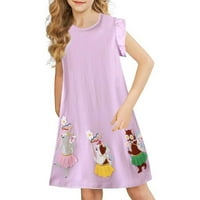 Nove haljine za djevojčice, pletena pamučna haljina kratkih rukava u ležernom stilu, ljetna dječja haljina, ljetna odjeća za malu