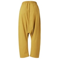 ženske teretne hlače A. H. modne casual hlače s džepovima jednobojne Vintage pamučne mješavine hlače za žene