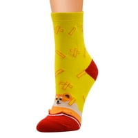 donje rublje / ženske Ležerne pamučne čarape s uzorkom udobne čarape sa slatkim životinjskim printom jednogodišnje djevojčice u tamnoplavoj