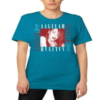 Aaliyah ženski juniori s kvadratnim logotipom grafičke majice s kratkim rukavima