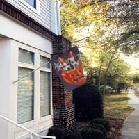 Carolines Treasures PPP3105CHF Jack Russell Terijer Zastava Halloween Platnu Veličina kuće je Veliki, višebojne