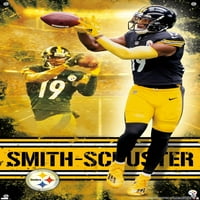 Pittsburgh Steelers - plakat Juju Smith -Schuster Wall s Pushpins, 14.725 22.375
