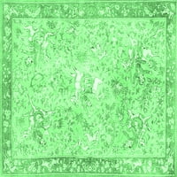 Tradicionalni pravokutni životinjski tepisi u smaragdno zelenoj boji za unutarnje prostore, 7' 9'