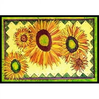 Unutarnji ili vanjski tepih s cvijećem i suncokretima-u trgovini
