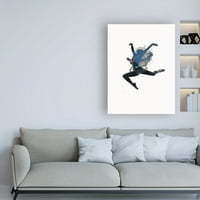 Zaštitni znak likovna umjetnost 'balerina plutajuća fabrikken' platno umjetnost by dizajn fabrikken