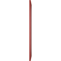 Ekena Millwork 15 W 79 H True Fit PVC dijagonalni sloj moderni stil Fiksni nosač, vatra crvena
