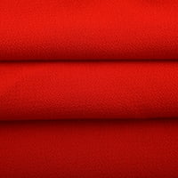 Ženski čipkasti šifonski gornji dio srednje duljine s izrezom u obliku slova U, velika široka majica, svijetle boje, crvena 6