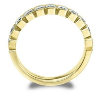 10K dijamantni zaručnički prsten od 10K žutog zlata, 1K dijamantni prsten za godišnjicu