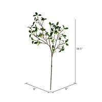 Unutarnja Umjetna zelena grana bonsaija od 98,5 - živopisno lišće realističnog izgleda izrađeno od izdržljivog poliestera - bez održavanja