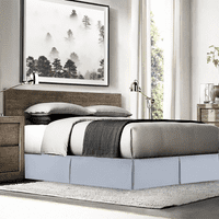 14 prilagođeni naplaćeni krevet suknja prašina prašina, puna, ledeno plava