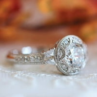 Nakit modni ženski zaručnički prstenovi s cirkonijem i dijamantima