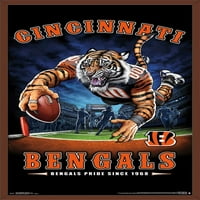 Zidni poster Cincinnati Bengals-krajnja zona, 22.375 34