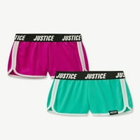Mrežni duphin kratke hlače Justice Girl, 2-pack, veličine xs-xlp