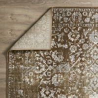 Lumaknoti iCal Alaza 8' 10 ' smeđi cvjetni tepih za unutarnje prostore