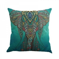 Domaći tkani laneni jastuk s geometrijskom mandalom, domaća ukrasna jastučnica u boemskom stilu, 45 * 99