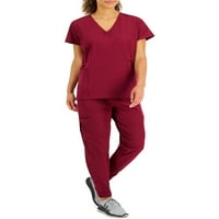 Hanes Comfortfit Stretch Stretch Women i Women Plus VNECK RIB SCIRB TOP