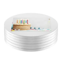 Podloga za torte za teške kolače Set bijela ploča za torte debeli papir otporan na masnoću, neljepljivi Okrugli stalak za torte tanjur