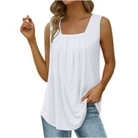 Majica Bez rukava za Tinejdžerke labavi kroj majica bez rukava s naramenicama jednostavna bluza prsluk majice za žene
