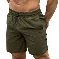 Muške kratke hlače, sportske polukombinezone, kombinezon za vježbanje u teretani, Muške kratke hlače, Muške hlače za model, Zelena,