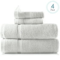 Set ručnika za kupanje Clara Clark, set pamučne luksuzne mekoće, bijela