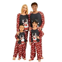 Obiteljski Božićni pidžama Set, odjeća za spavanje za odmor od losa, Božićni pidžama Set za parove i djecu