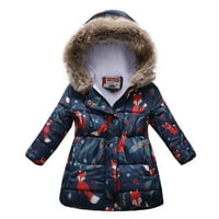 2 / zimski kaput za dječake i djevojčice jakna s crtanim printom za malu djecu Duksevi vrhovi za djecu Zimski debeli topli kaput