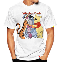 Majica, odgovarajući Kompleti za cijelu obitelj, ljetni vrhovi s Vinnie Poohom, elegantna majica s okruglim vratom i kratkim rukavima