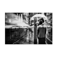 Tatsuo Suzuki 'Noć u kiši' platno umjetnost