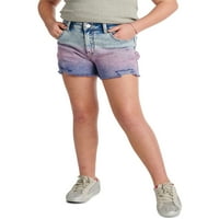 Justice Girls Mini Mom Dip Dye traper kratke hlače, veličine 6-14, Slim & Plus