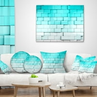 Jedinstvene kocke plave mozaike - suvremeni jastuk za bacanje - 12x20