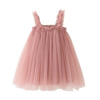 Haljine za djevojčice modna haljina Bez rukava Casual print ružičasta 100