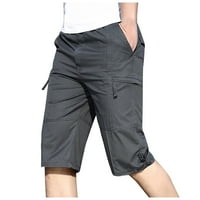 Muške teretne kratke hlače modne ulične kratke hlače s patentnim zatvaračem s više džepova sportske kombinezone Ležerne hlače