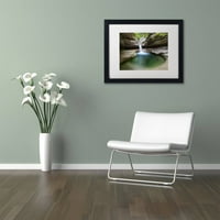 Zaštitni znak likovna umjetnost 'Sabbaday Green Pool' platno umjetnost Michaela Blanchette Photography, White Matte, Crni okvir