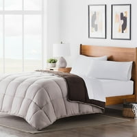 Lucidni reverzibilni krevet u vrećici 6-komadića kompleta s jastukom, blizancem, smeđim preplanom