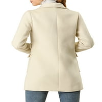 Jedinstvene povoljne ponude ženskog šal ovratnika remenjeni zimski kaput s džepovima