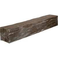 Ekena Millwork 8 H 10 d 48 W Riverwood Fau Wood Kamin Mantel, vintage mahagoni