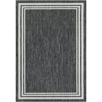 Umjetnički tkalci eagean orijentalno područje prostirke, tamno siva, 7'10 10 'oval