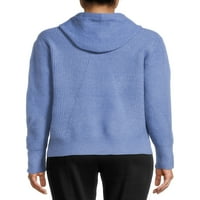 Time i TRU ženski teksturirani džemper od kapuljača