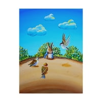 Zaštitni znak likovna umjetnost 'Peter Rabbit 7' Canvas Art by Cindy Thornton