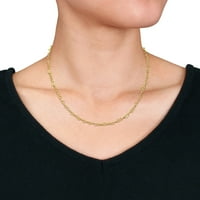 Ogrlica za žensku vezu Miabella u žutom planu od sterlinga srebra - delikatna, nježna