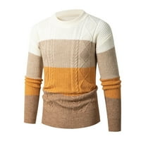 Muški džemperi na rasprodaji, novi Muški džemper, modni trend, labavi Okrugli vrat, odgovarajuće boje, mladi lijepi džemper, pulover