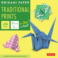 Origami papir-tradicionalni otisci - 1 4 - listovi: origami papir: visokokvalitetni veliki Origami Listovi tiskani u različitim uzorcima: