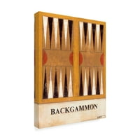 Zaštitni znak likovna umjetnost 'backgammon' platno umjetnost Normana Wyatta