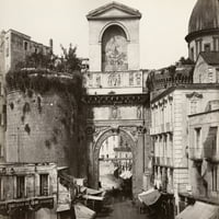 Italija: Napulj. Vrata luke Capuana u Napulju, Italija. Fotografija Giorgio Sommer, 1880. Ispis plakata od