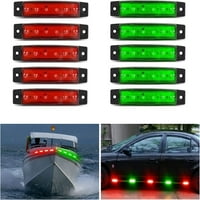 3.8 6.6 crveno-zeleno LED svjetlo bočno bočno svjetlo kamionskog kampera navigacijsko svjetlo morskog broda Jahta kajak jedrilica