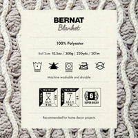 Bernat® pokrivač super glomazna poliesterska pređa, latica 10,5oz 300g, dvorišta